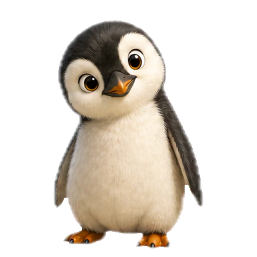 Pipipong Official Penguin in the listening state